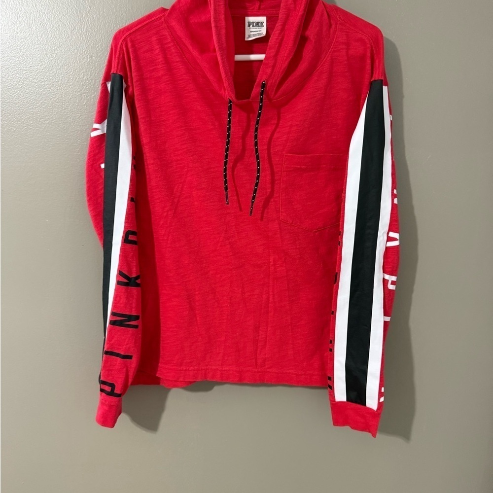 PINK Victoria's Secret Red Cowl Neck Sweater